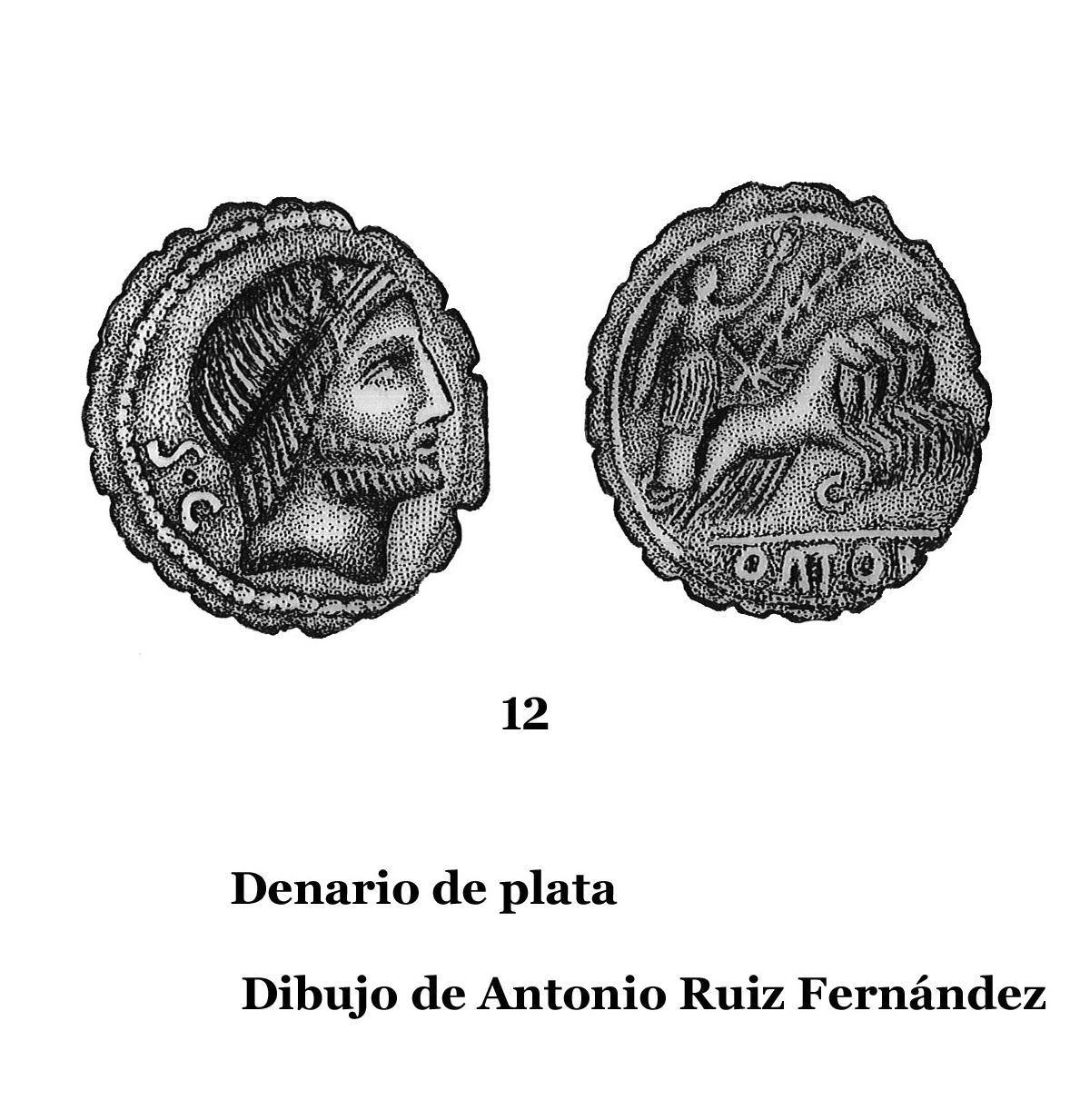 12DENARIOS DE PLATA, DIBUJOS 12