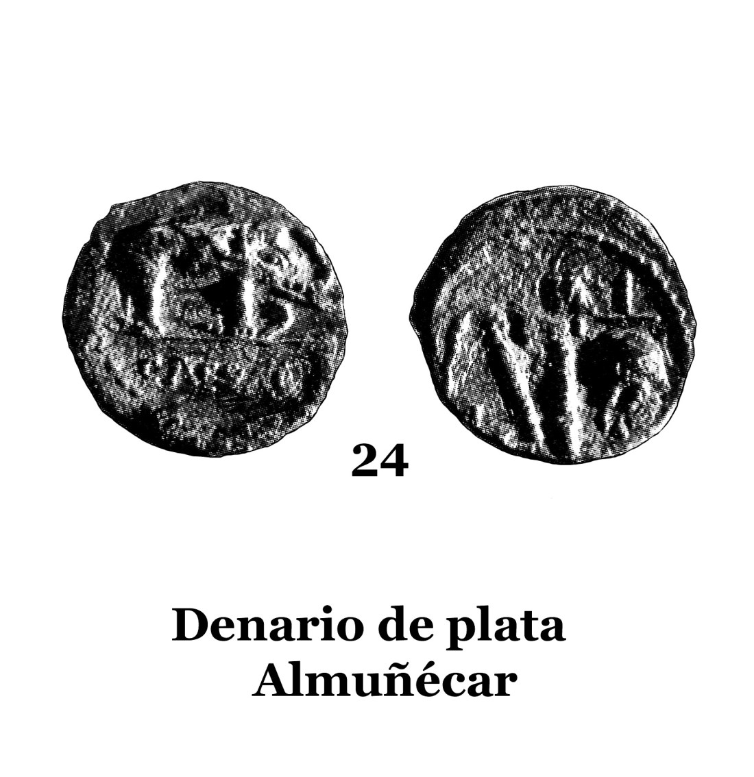 24Denario de plata de Almuñécar 24
