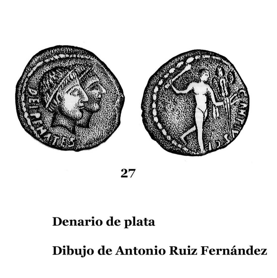 27DENARIOS DE PLATA, DIBUJOS 27