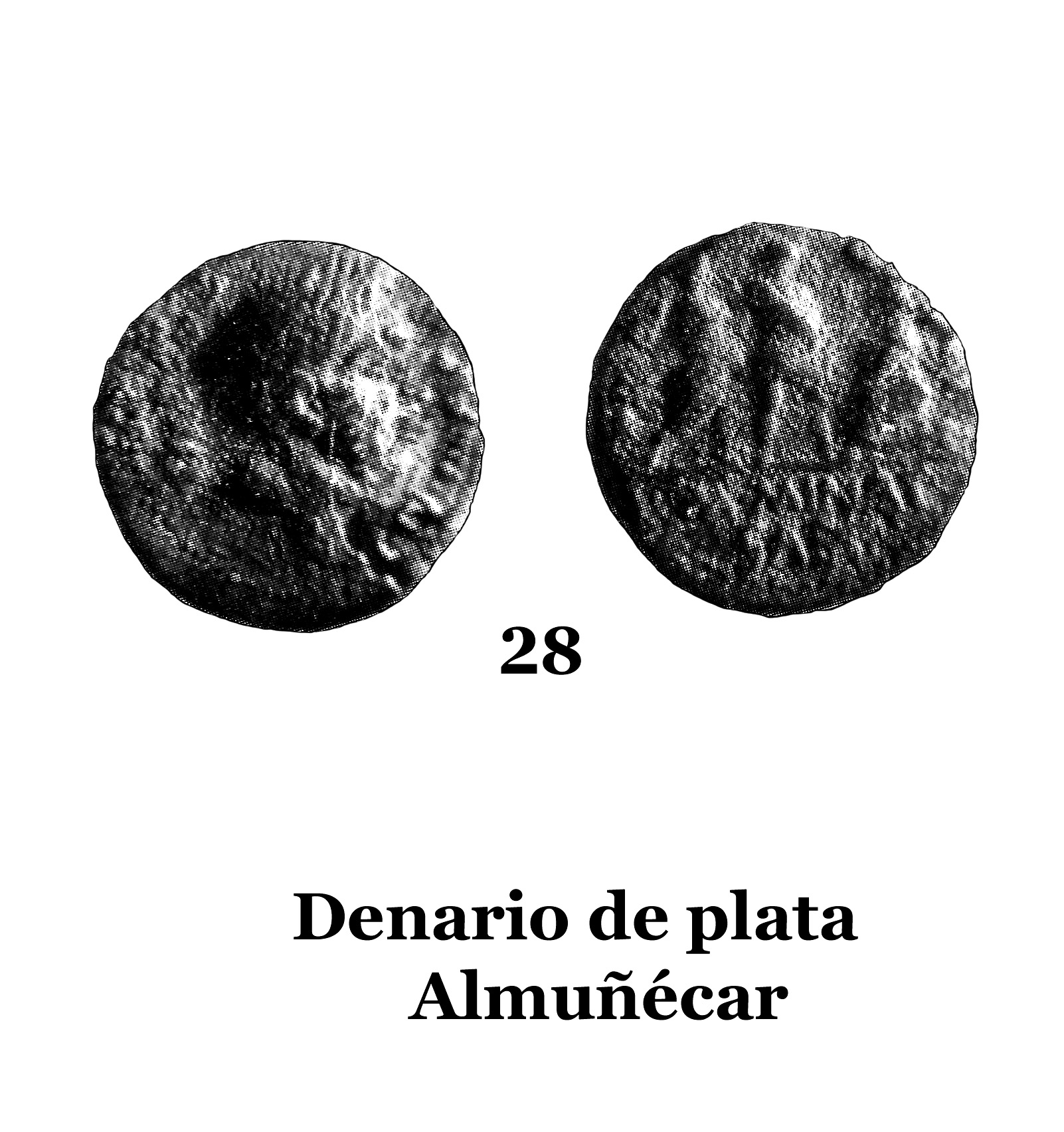28Denario de plata de Almuñécar 28